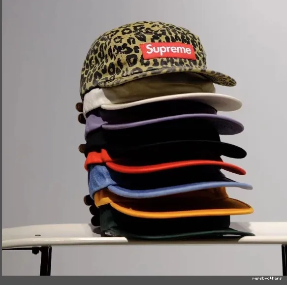 Panther Pattern CAMP CAP Red CHINO TWILL 23FW Black WASHED 0519
